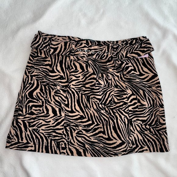 wild fable Skirts Zebra Print Mini Skirt Poshmark